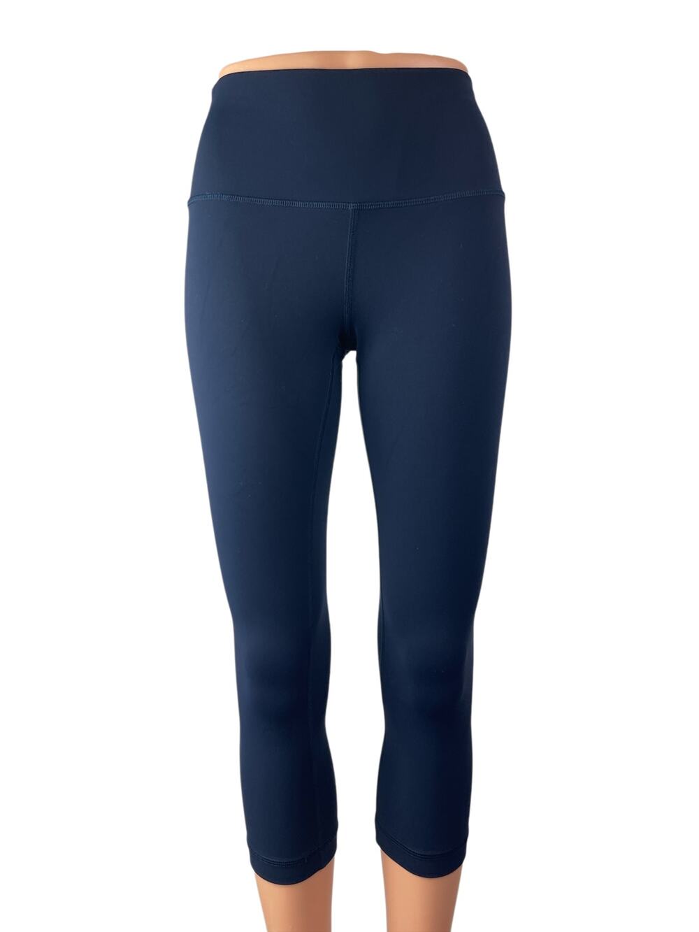 Lululemon Women's Blue Mid Rise Skinny Yoga Athletic Activewear Leggings Pants 6